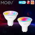 MOES Zigbee GU10 Smart Bulb RGB+CCT 5W