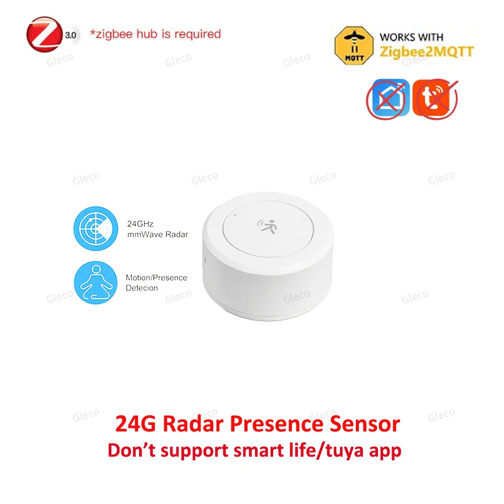Mini Zigbee mmWave Human Presence Sensor - Z2M Presence Sensor