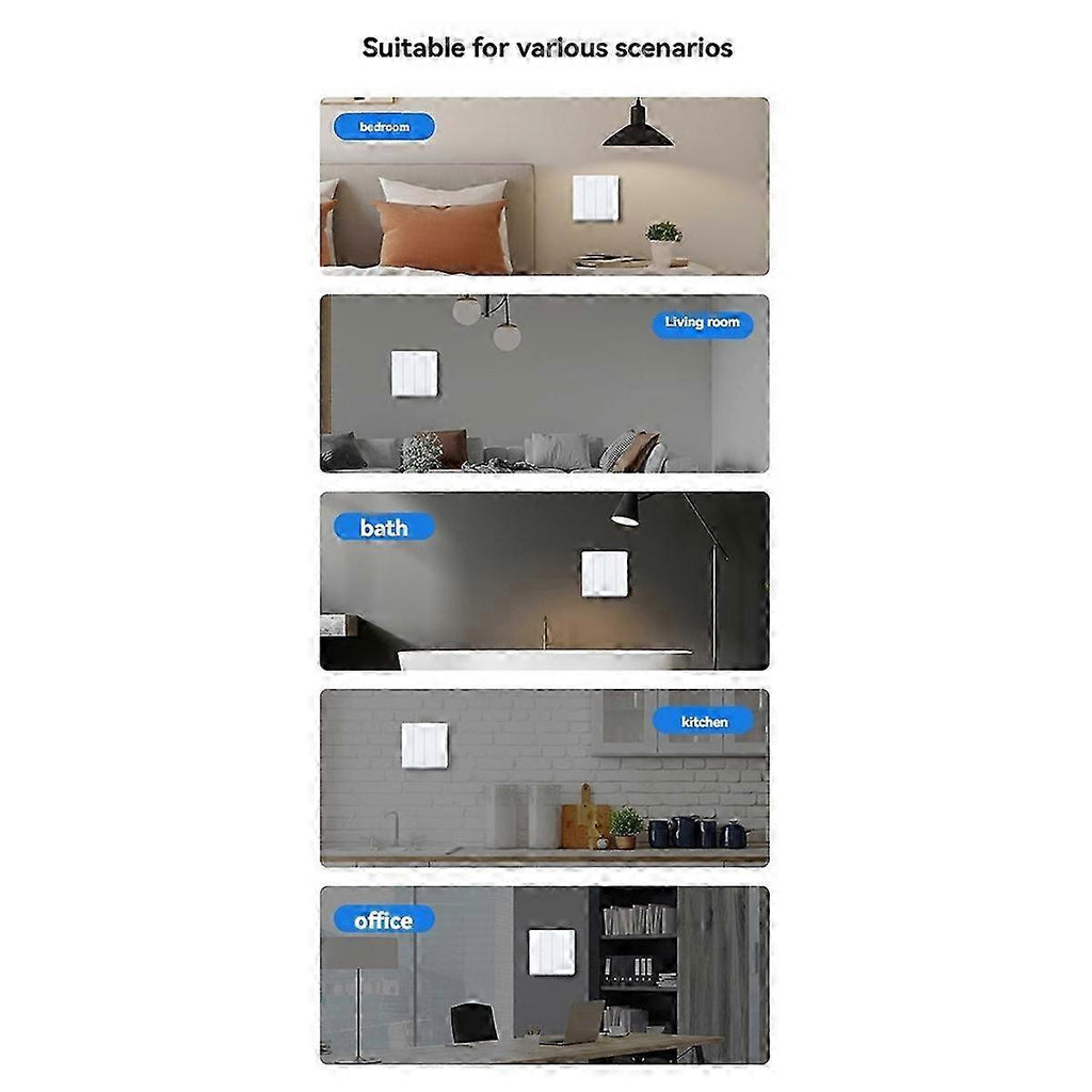 Zemismart Zigbee smart switch for bedroom living room bathroom kitchen and office scenes